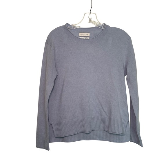NWT Rachel Zoe Blue Cashmere Sweater women's‎ Small Winter Quite LuxuryMinimal - Picture 1 of 5